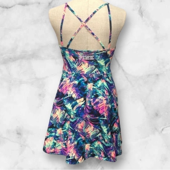 EUC! VS PINK Vibrant Tropical Dress - Size XS - Picture 2 of 8